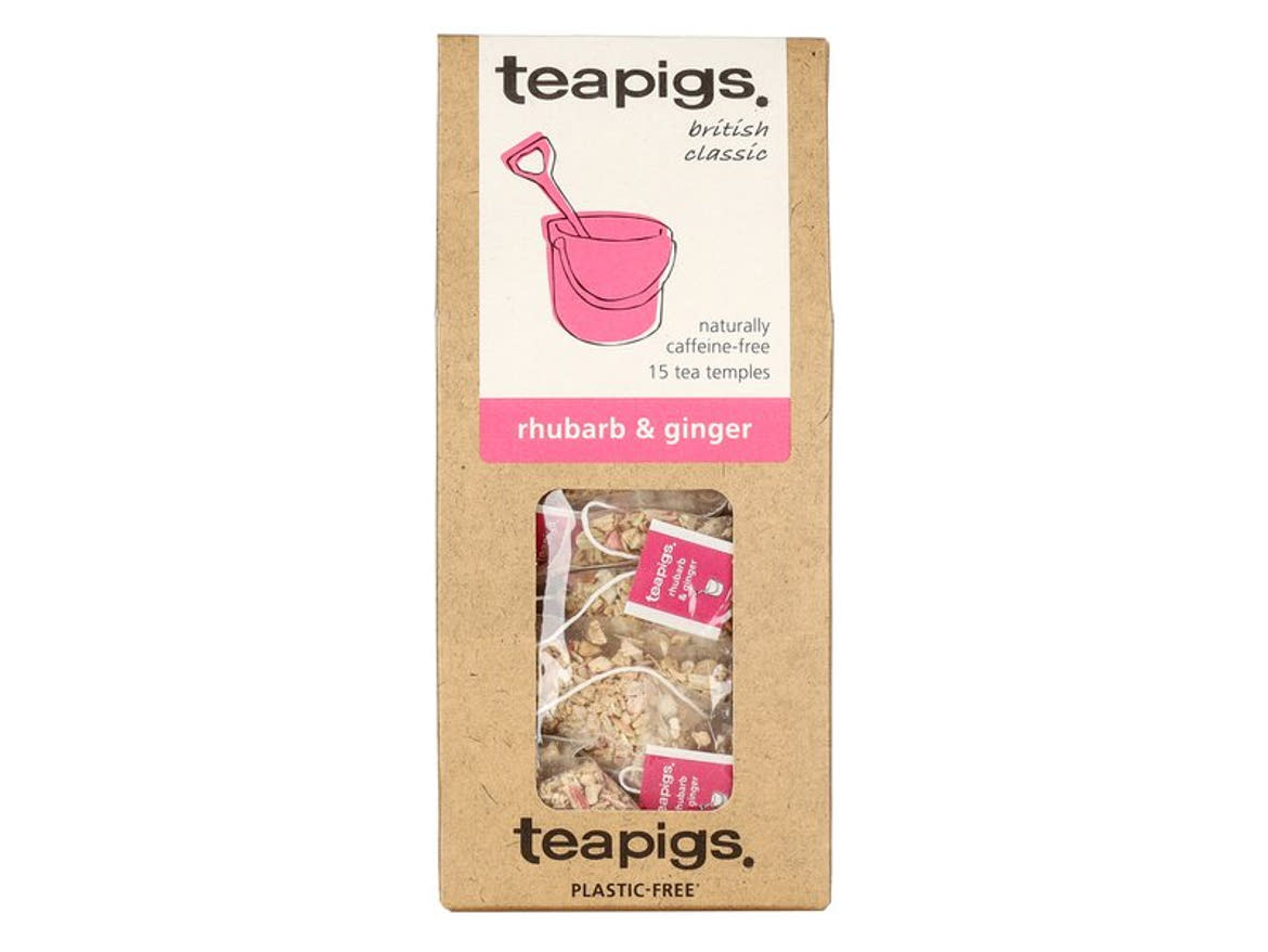 Teapigs Rebarbarás-gyömbéres koffeinmentes filteres tea 30g