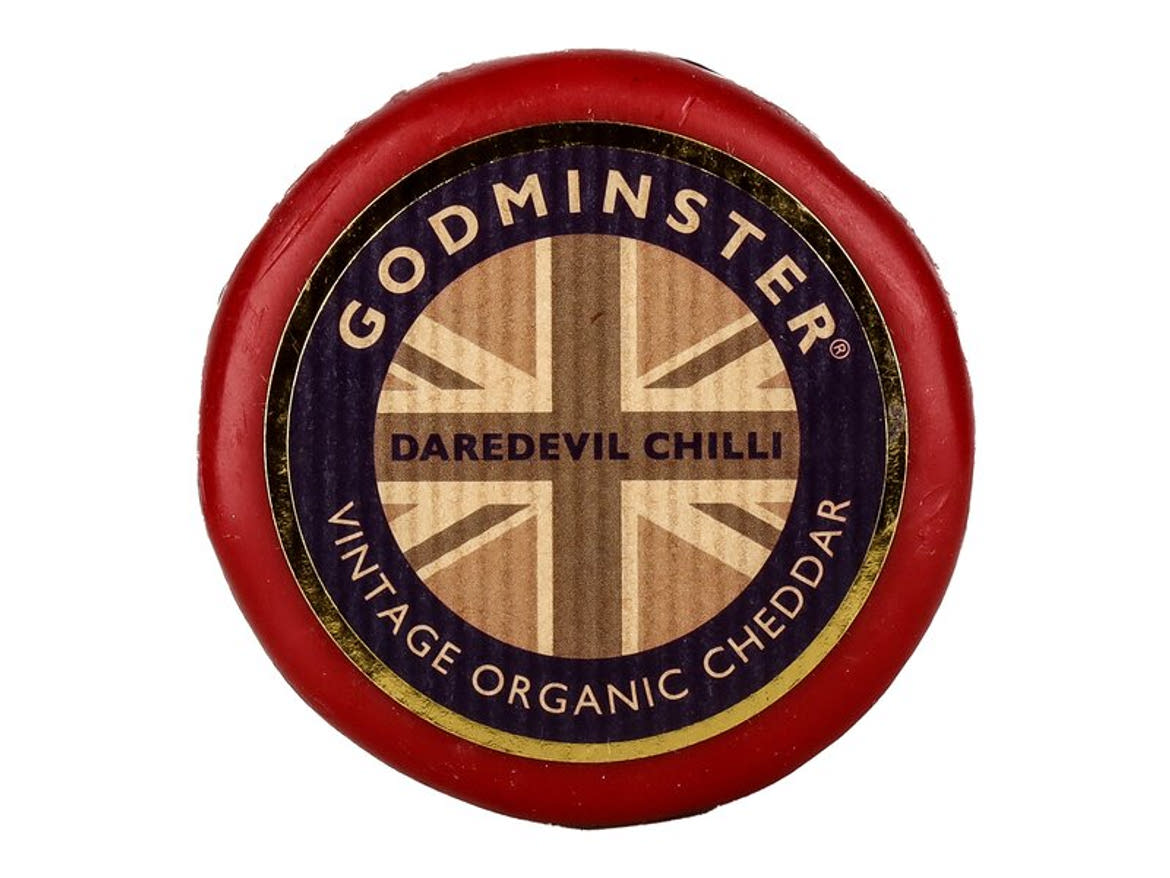 Godminster Bio cheddar sajt Daredevil chilivel