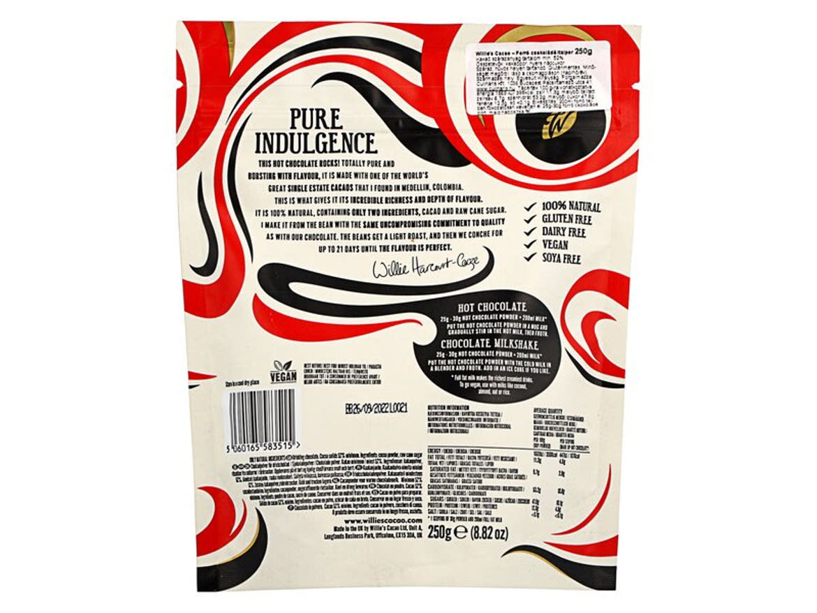 WillisCacao Forrócsoki 52%-os, 250g