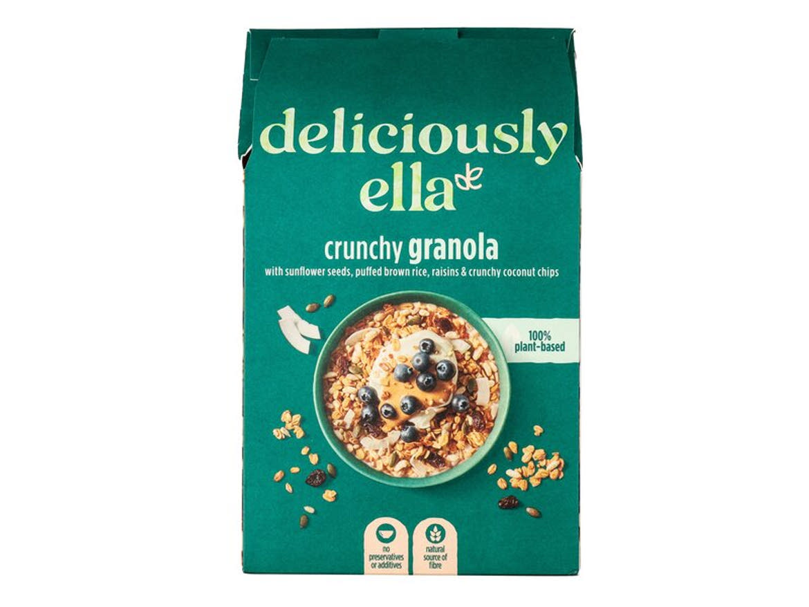 Deliciously Ella Ropogós granola mazsolával, kókusszal és napraforgómaggal