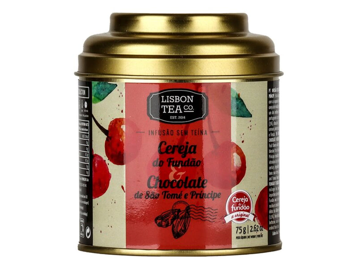 Lisbon tea Cseresznye-csokoládé ízesítésű teakeverék (koffeinmentes)