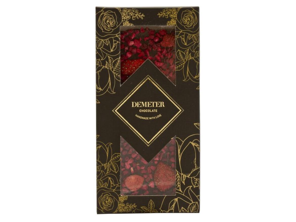 Demeter málna-eper étcsokoládé cukor- és laktózmentes 50g