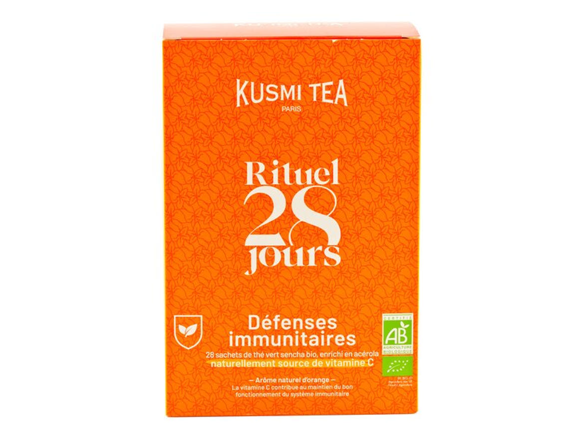 Kusmi Bio Immune Defense ízesített zöld tea 28 filter