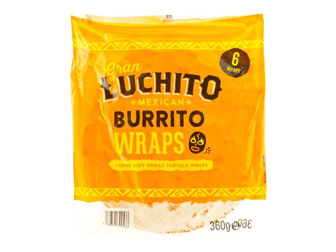 Gran Luchito Mexican Burrito Wraps búza tortilla (6 db)