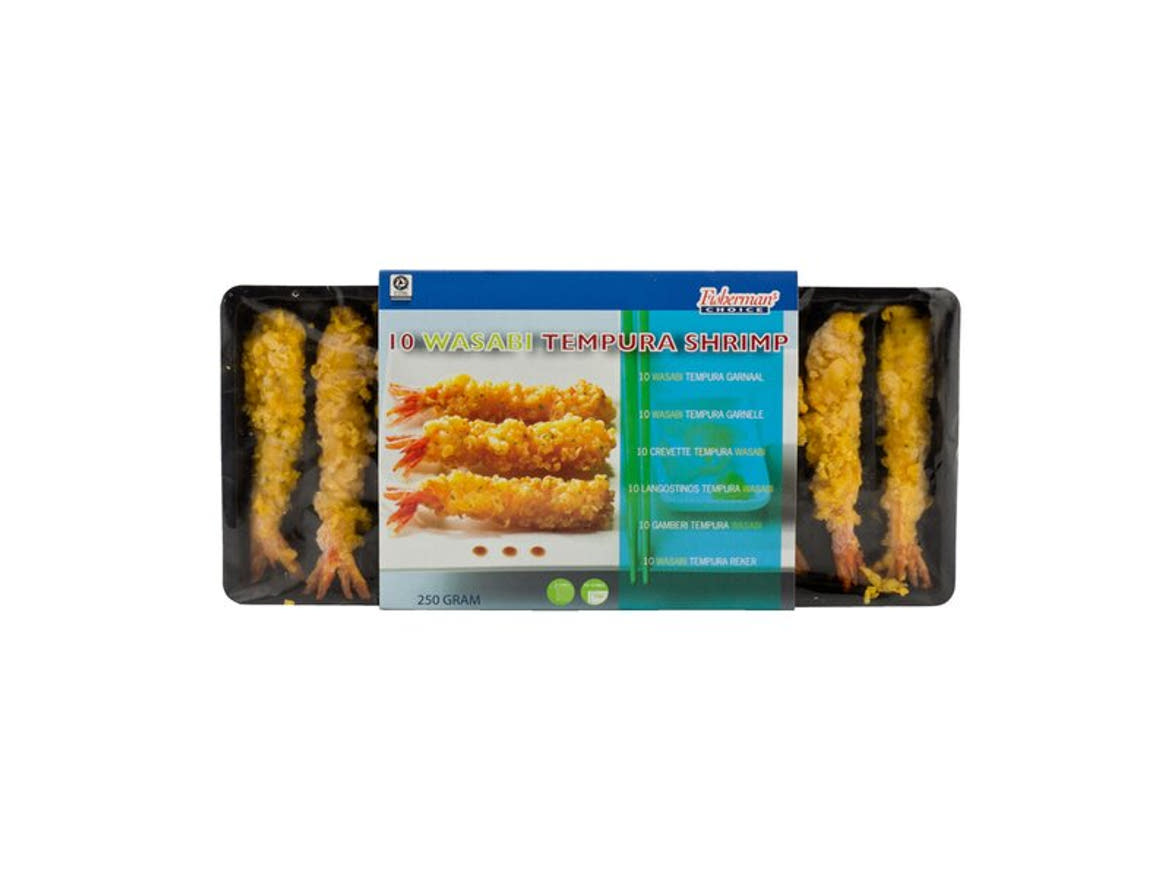 Fishermans fagyasztott wasabis garnélarák tempura