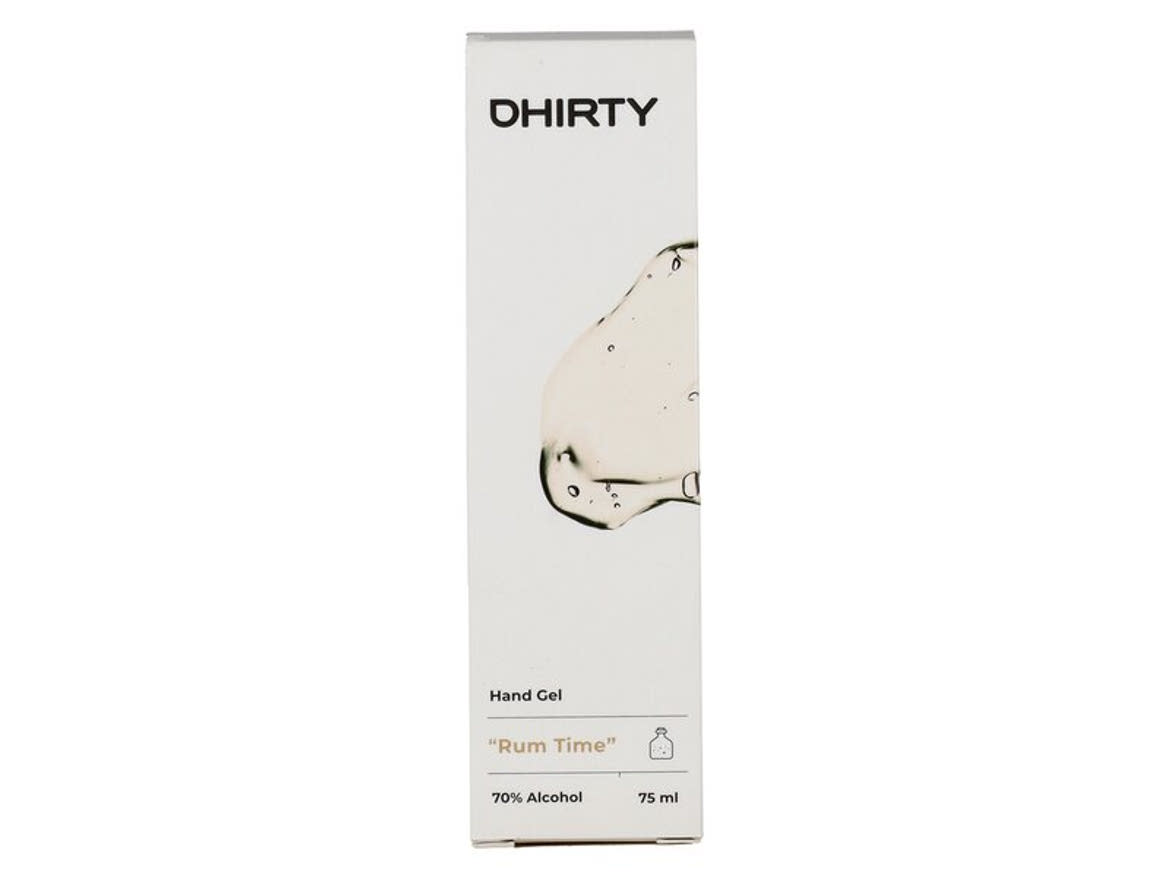 Dhirty kézfertőtlenítő gél Fekete Rum illattal