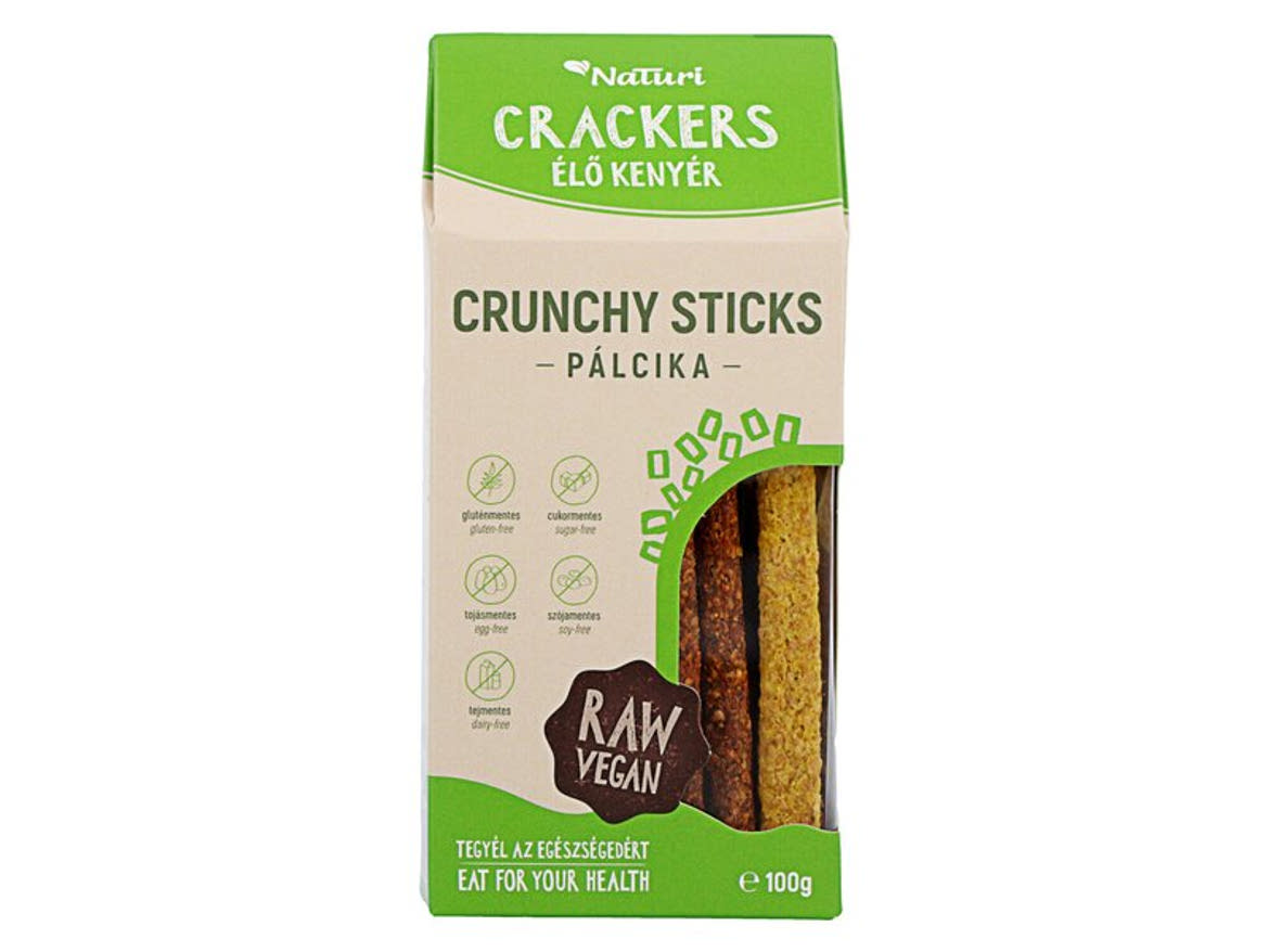NaTuri Cracker Élő kenyér pálcika vegán