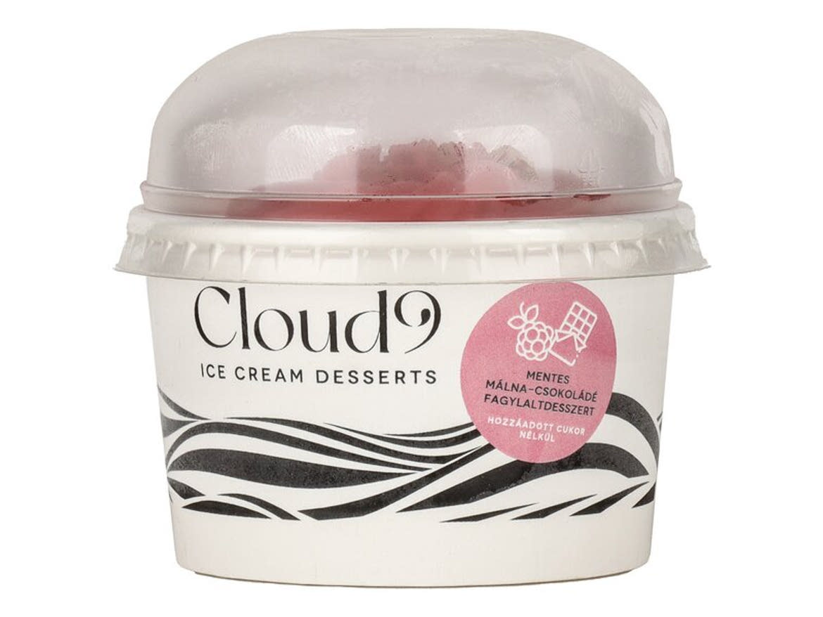 Cloud 9 cukormentes csokoládé-málna fagylaltdesszert