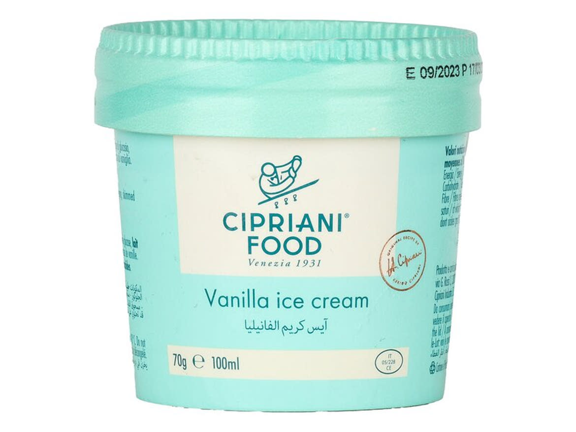Cipriani vaníliás fagylalt