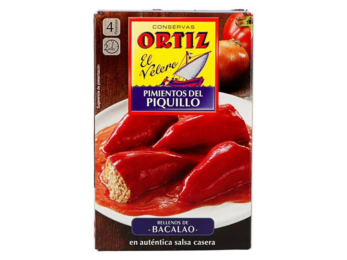 Ortiz Pimientos Piquillo paprika tőkehallal töltve
