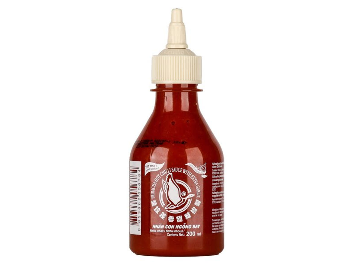 Sriracha fokhagymás chili szósz nátriumglutamát nélkül