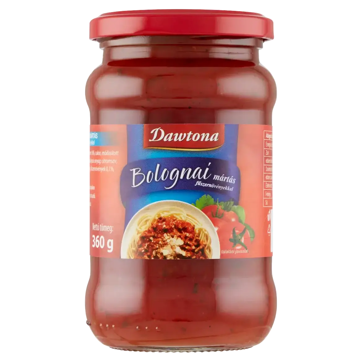 Dawton Bolognai szósz, bazsalikommal