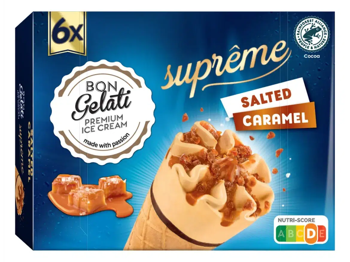 Bon Gelati Prémium jégkrém sós karamell