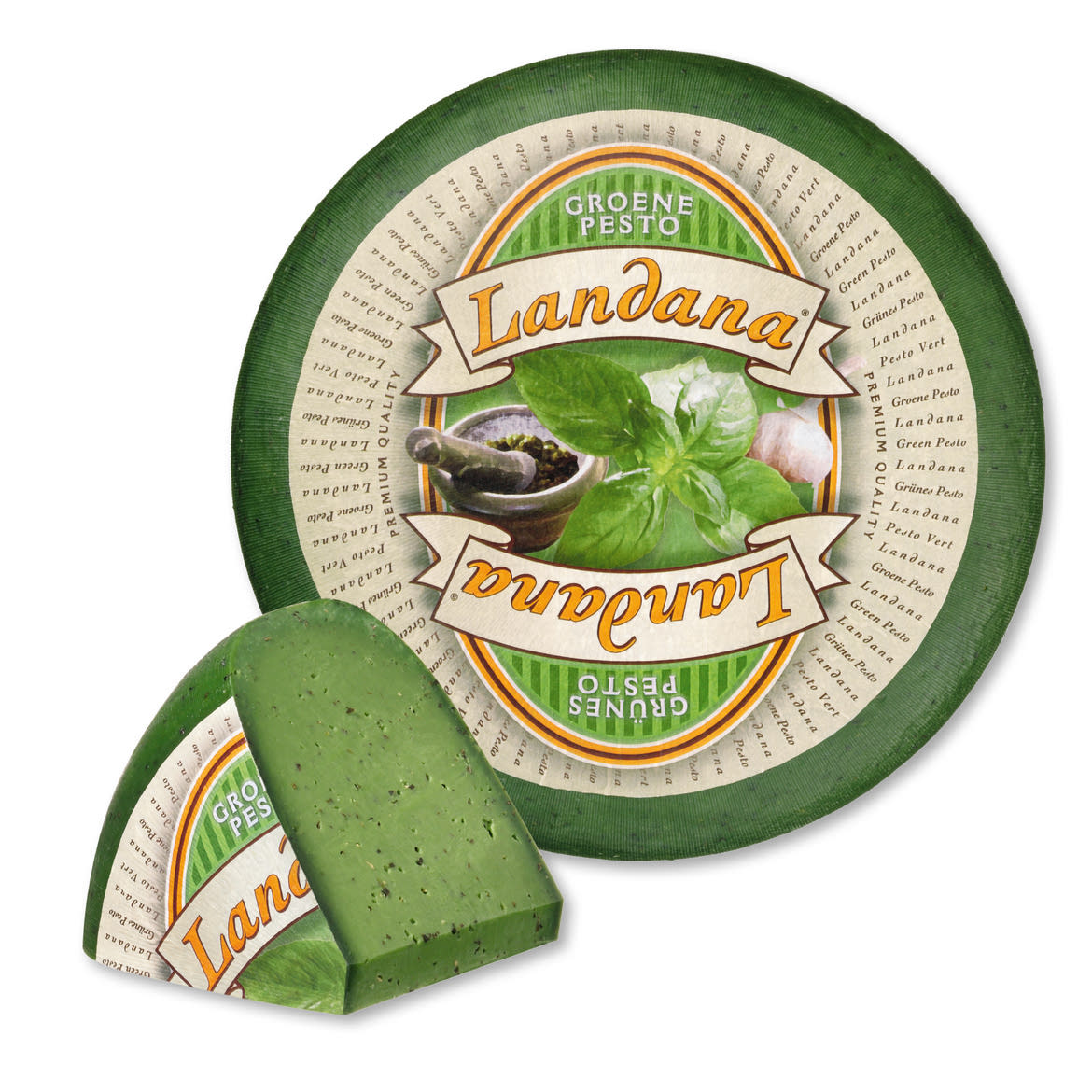 Gouda sajt zöld pesztós