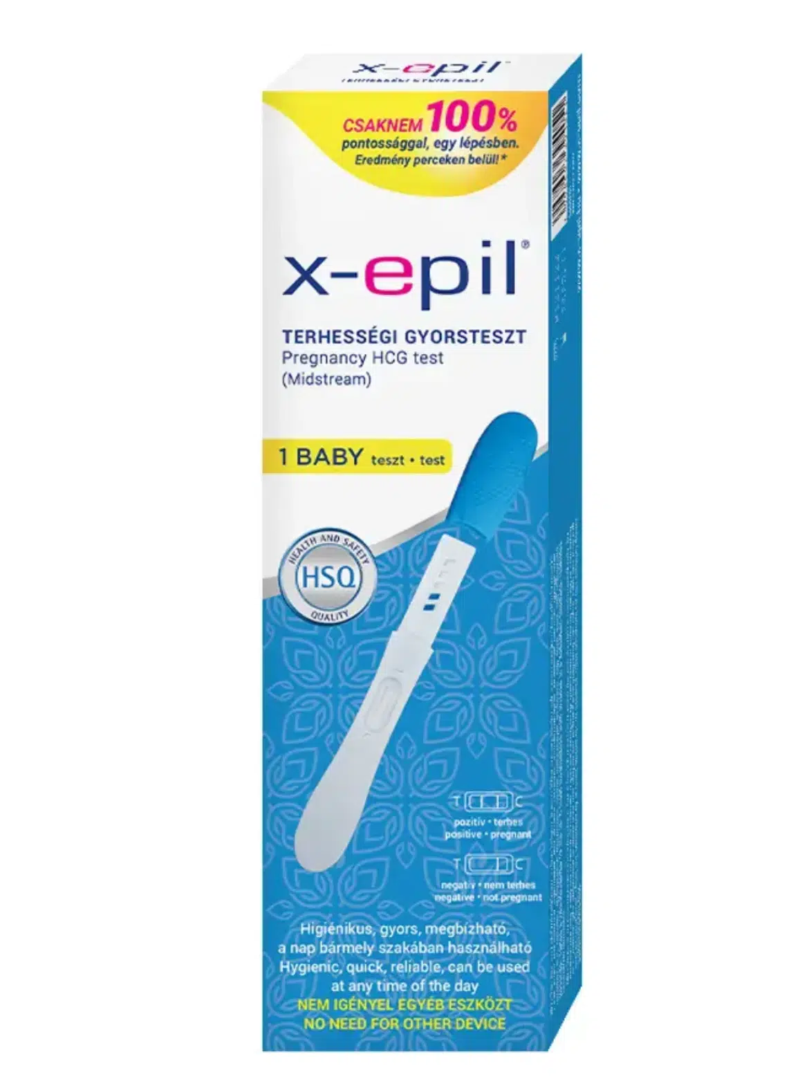 X-Epil Terhességi gyorsteszt pen 1db