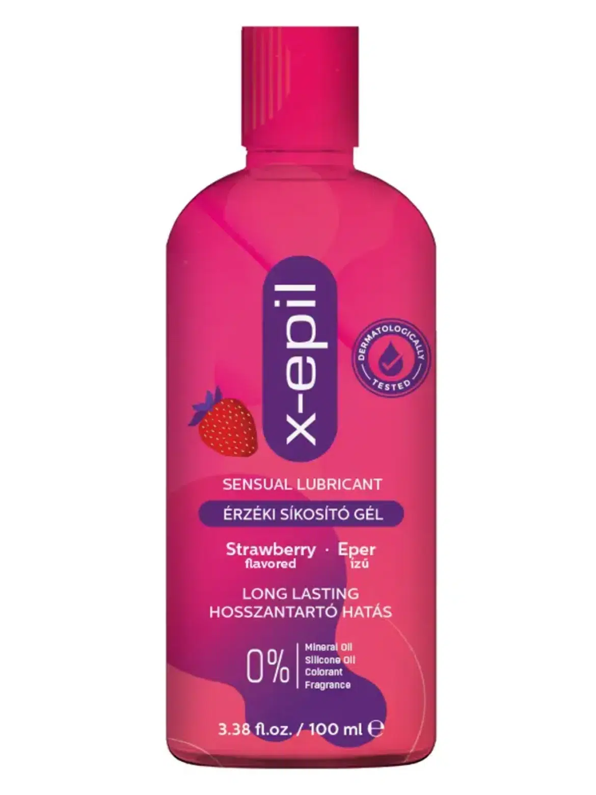 X-Epil Érzéki síkosító gél eper ízű  100ml
