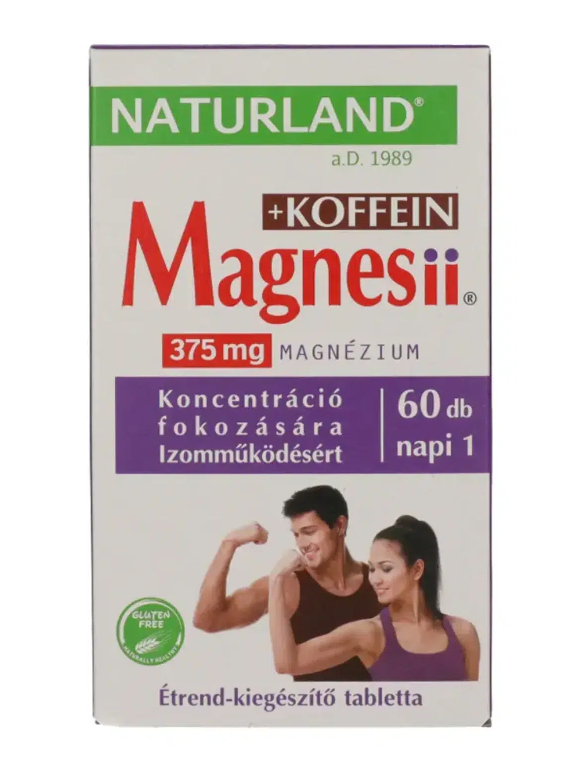 Naturland Magnesii + Koffein tabletta 60 db
