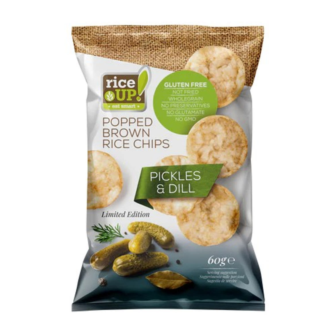 Rice Up Chips uborkás ízû