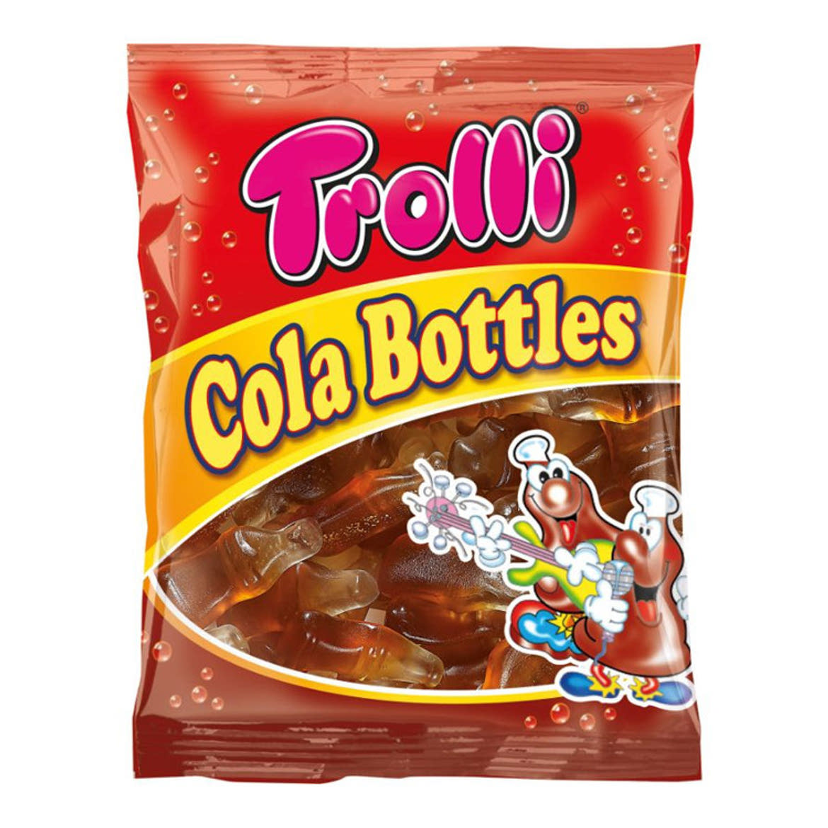 Trolli gluténmentes Colás üveg gumicukor