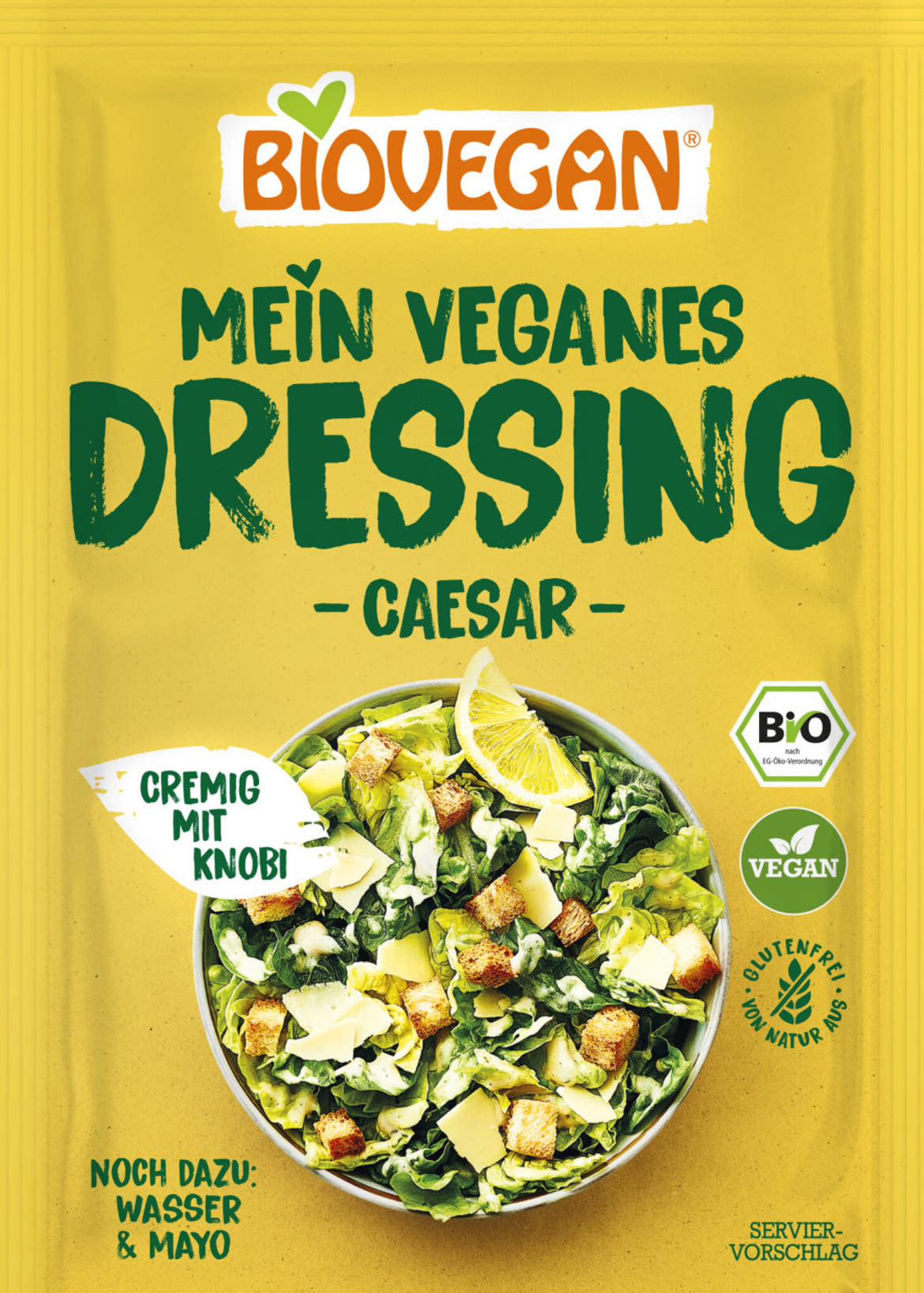 BioVegan Bio, vegán, gluténmentes cézár dresszing alappor