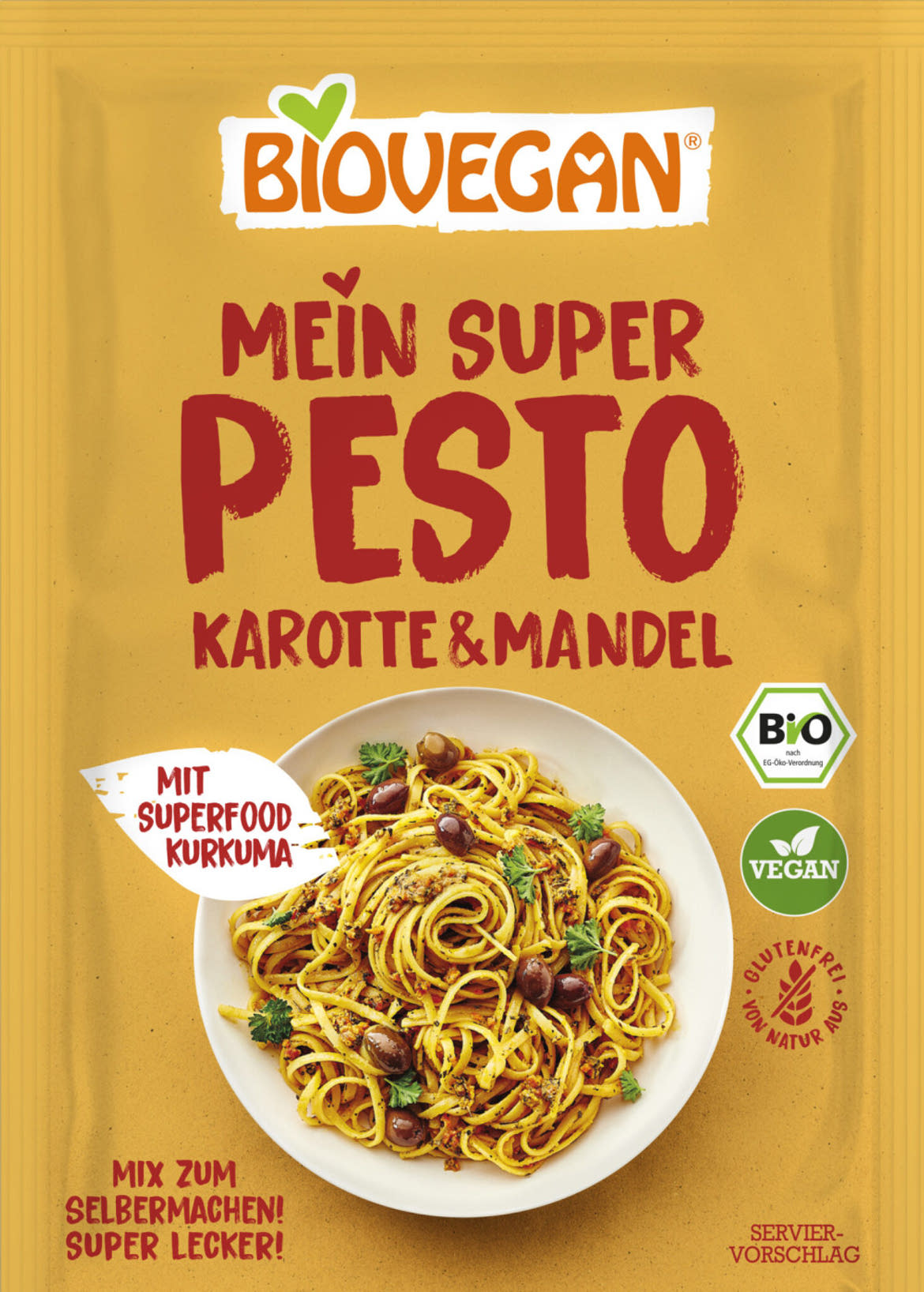 BioVegan Bio, vegán, gluténmentes répás&mandulás pesto alappor