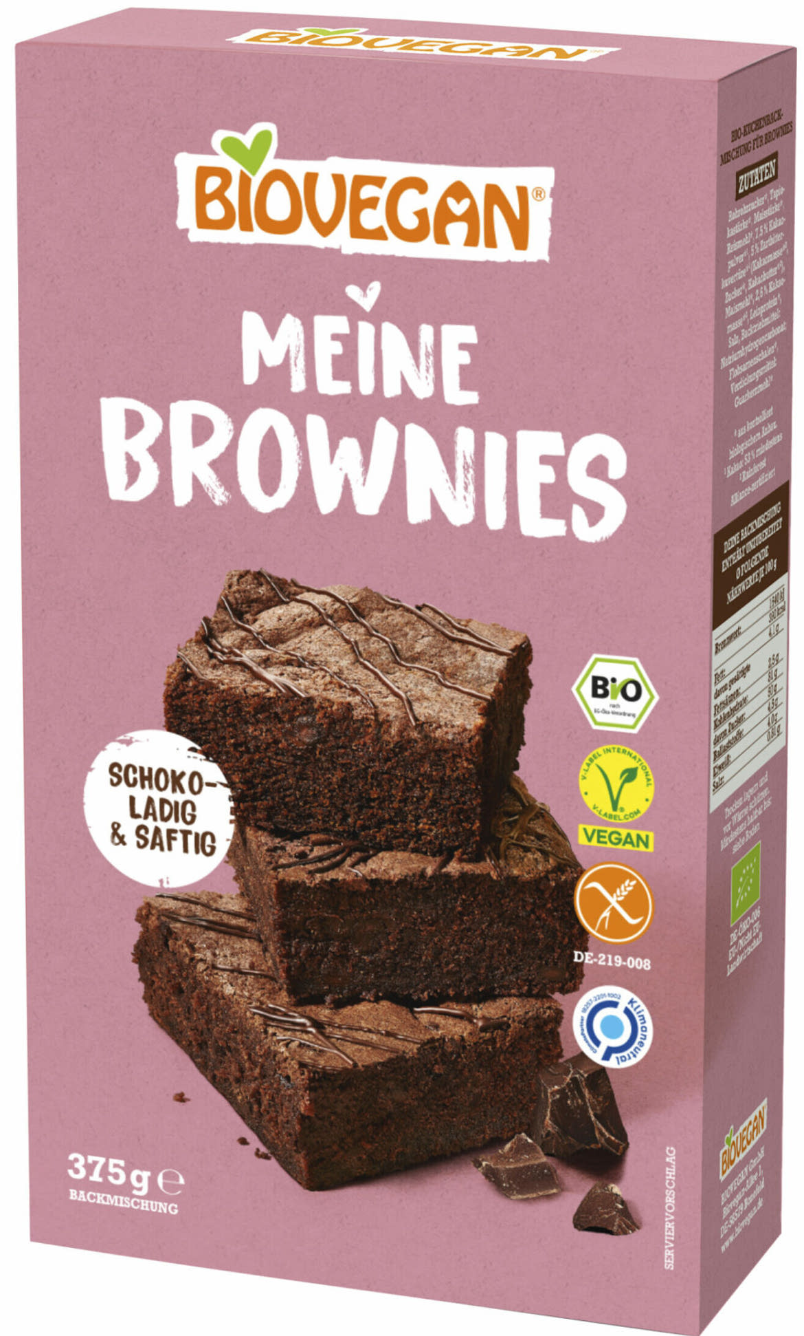 BioVegan Bio, vegán, gluténmentes My Brownies sütemény lisztkeverék