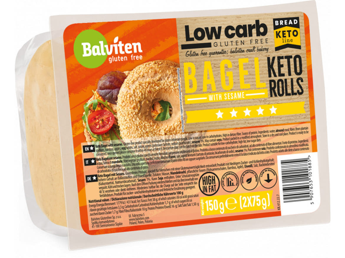 Balviten gluténmentes Low Carb bagel