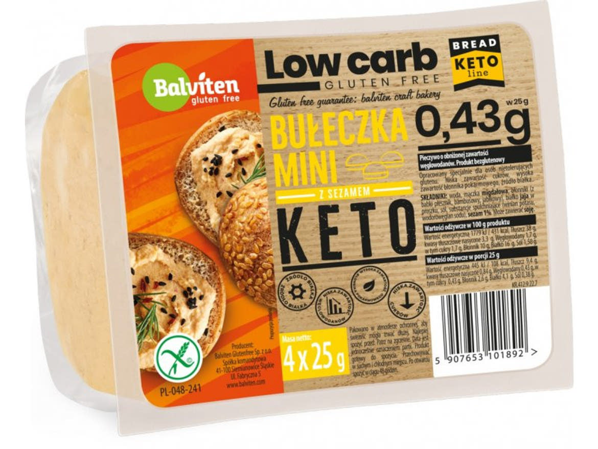 Balviten gluténmentes Low Carb mini bucik