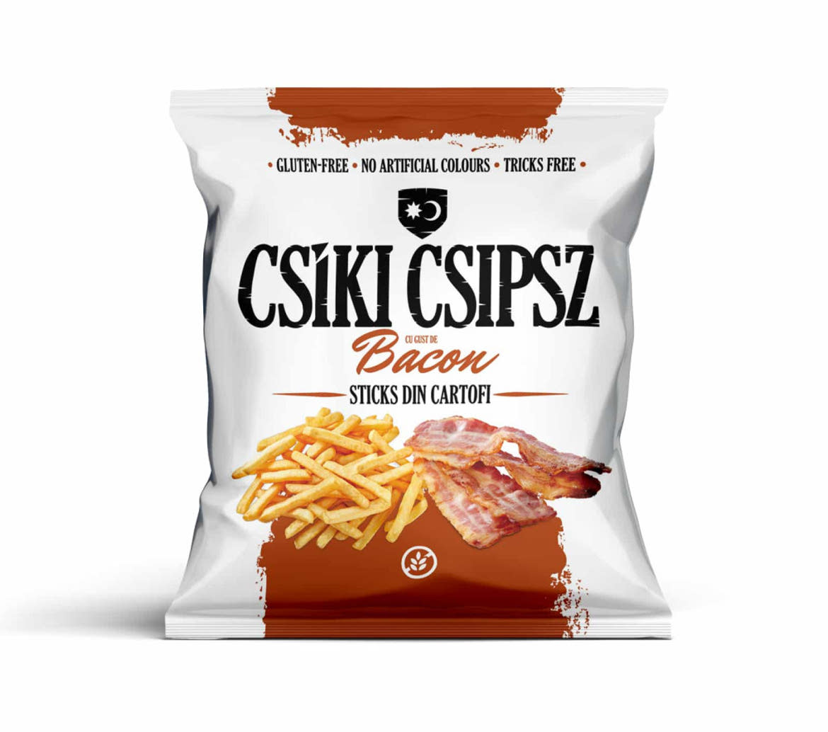 Csíki Csipsz gluténmentes szalmapityóka - bacon ízû