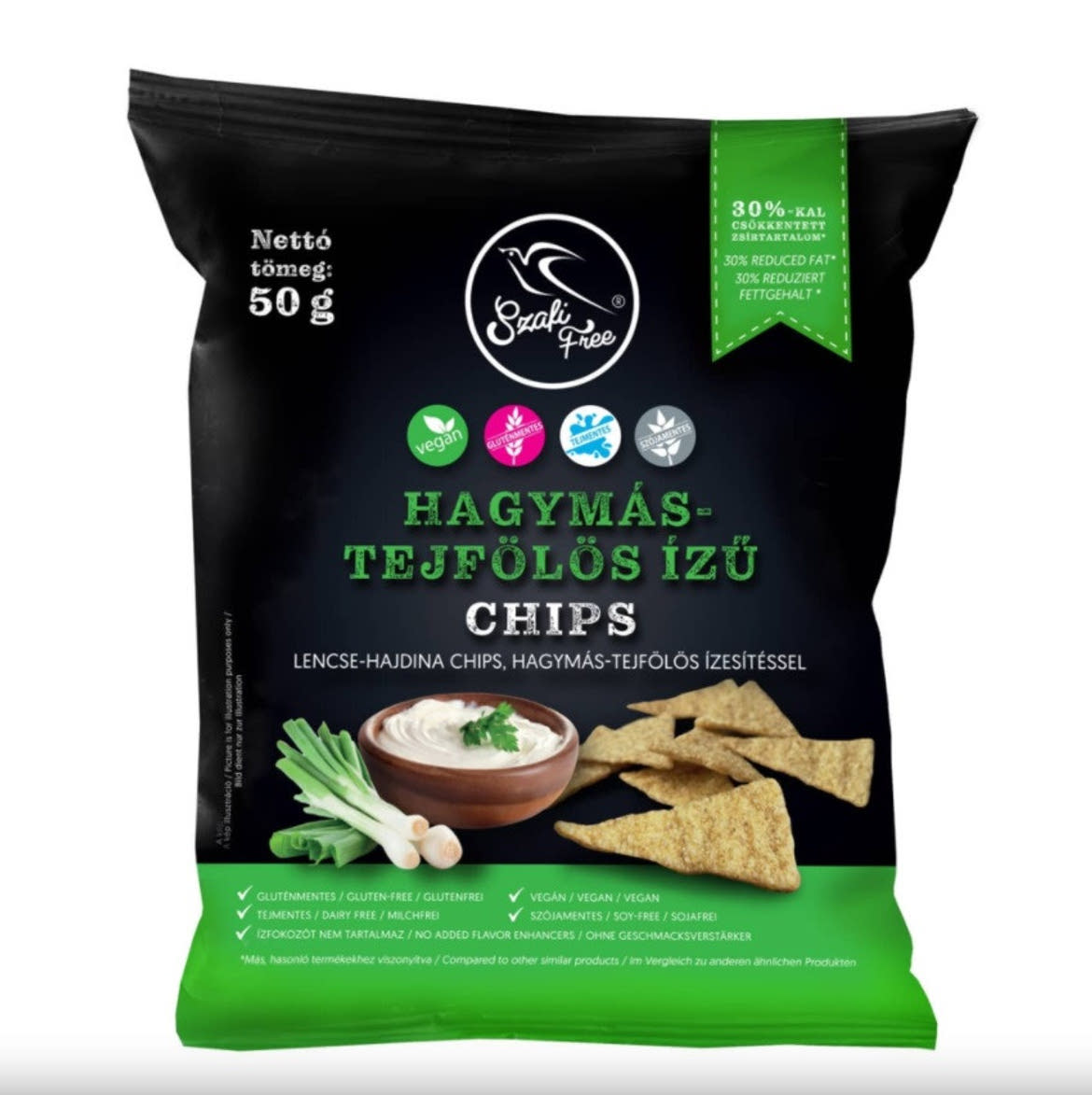 Szafi Free hagymás-tejfölös ízû chips