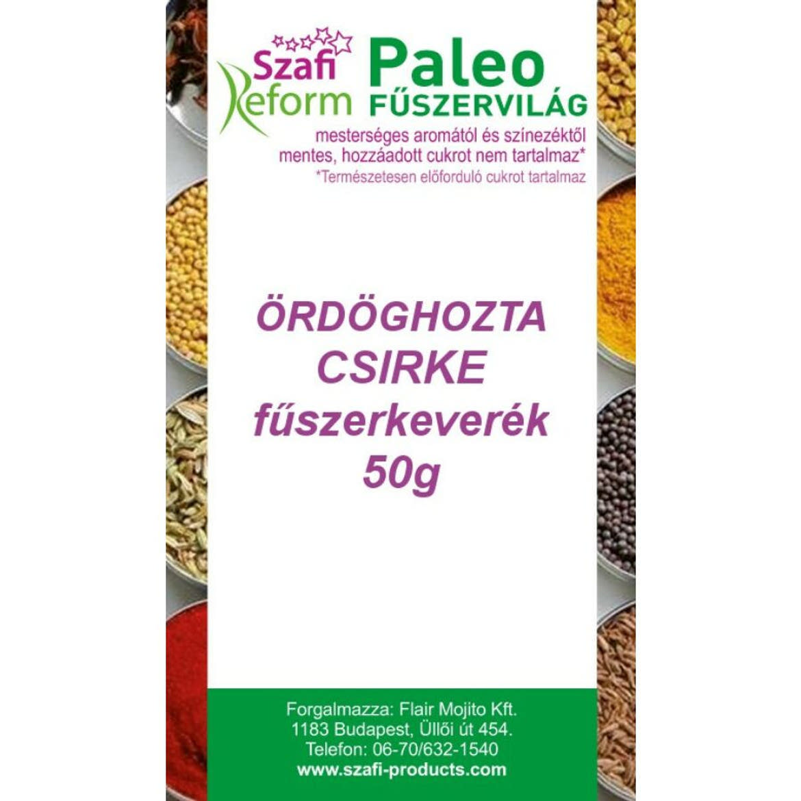 Szafi Reform Paleo, gluténmentes ördöghozta csirke fûszerkeverék