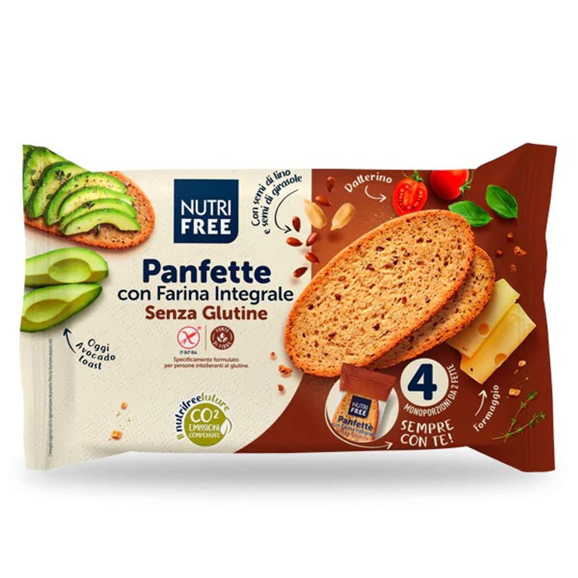 Nutri Free Panfette Integrale gluténmentes korpás szeletelt kenyér