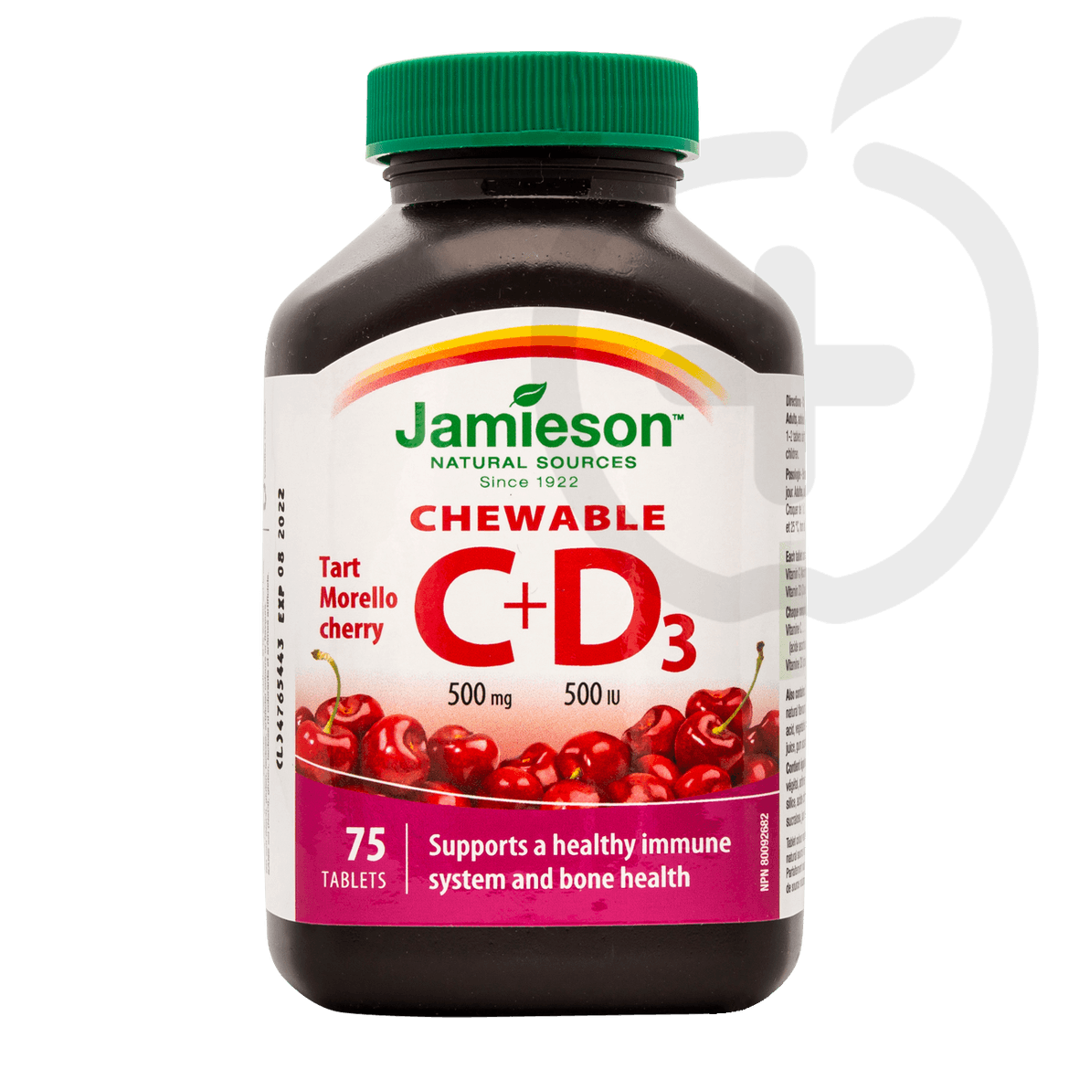 Jamieson C-vitamin 500 mg +D3-vitamin 500Iu szopogató tabletta