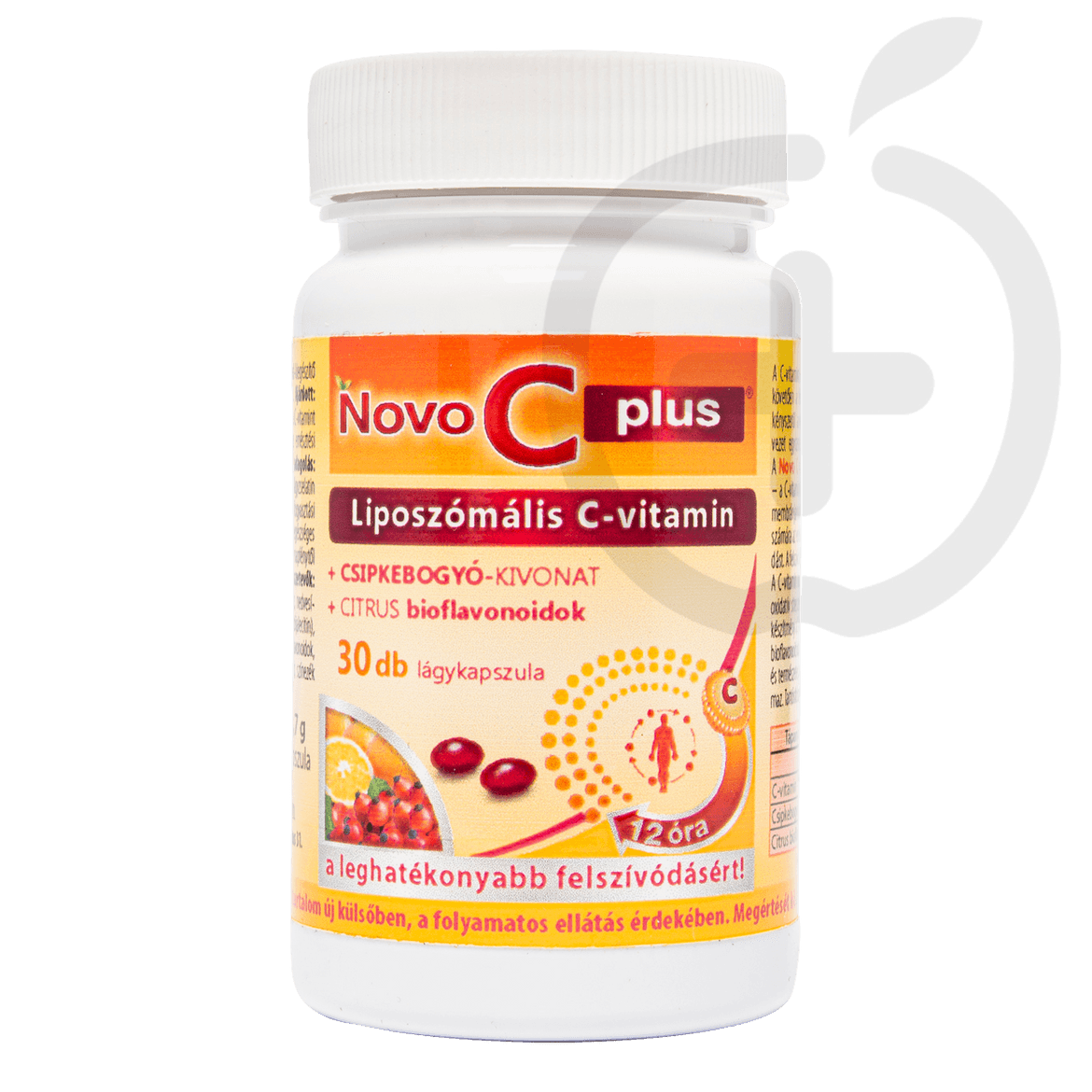 Novo C Plus Liposzómális C-vitamin lágykapszula csipkebogyó kivonattal