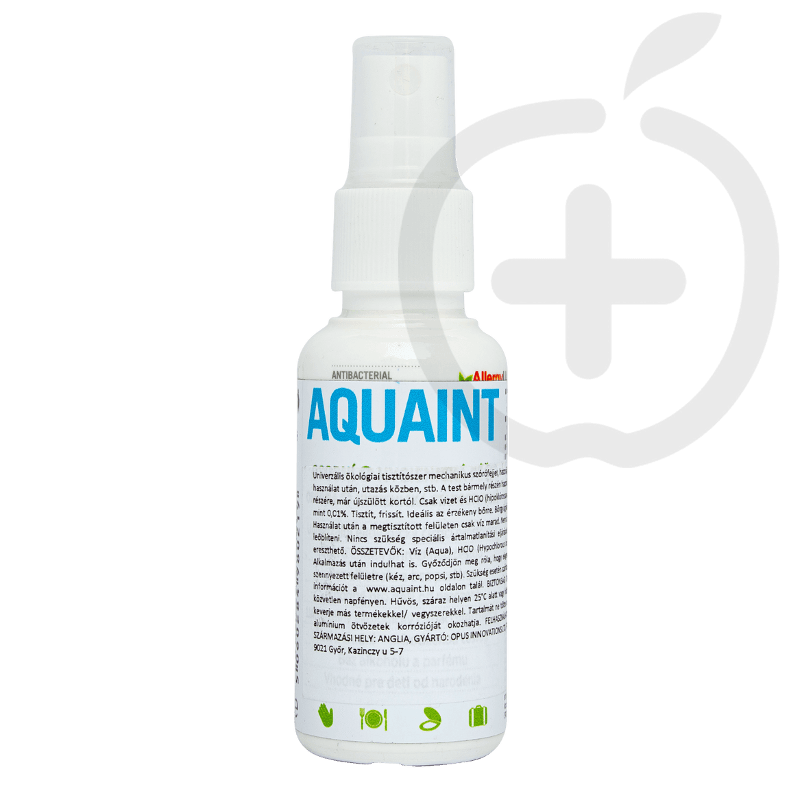Aquaint természetes antibakteriális fertőtlenítő folyadék 50 ml