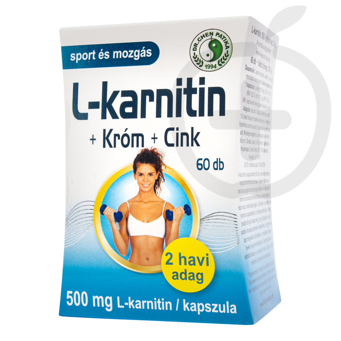 Dr. Chen L-Karnitin +Króm +Cink kapszula 500 mg 60 db