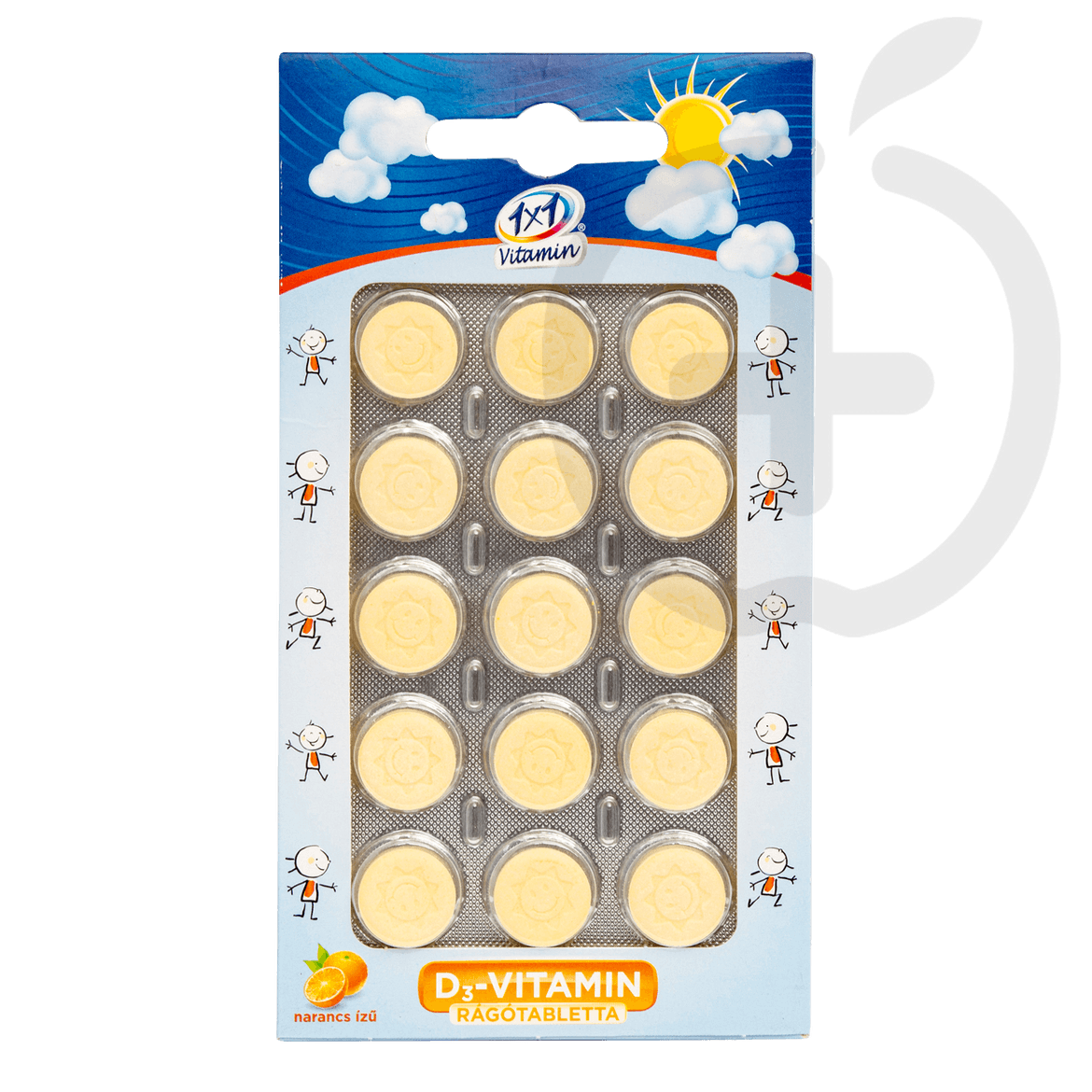 VitaPlus 1x1 Vitaday D3-vitamin 400NE rágótabletta