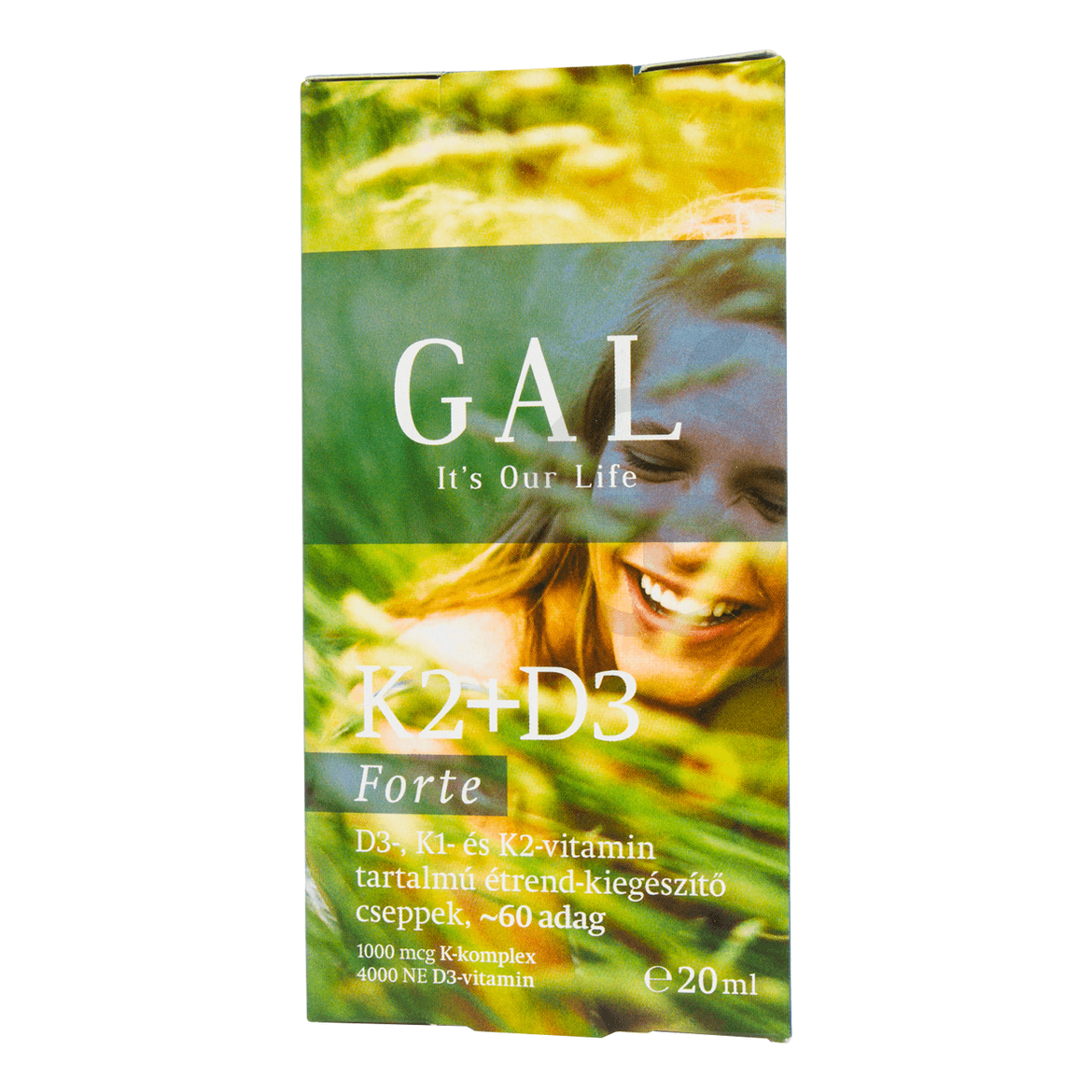 GAL K2+D3 Forte vitamin csepp, 1000 mcg K-komplex + 4000 NE D3 20 ml