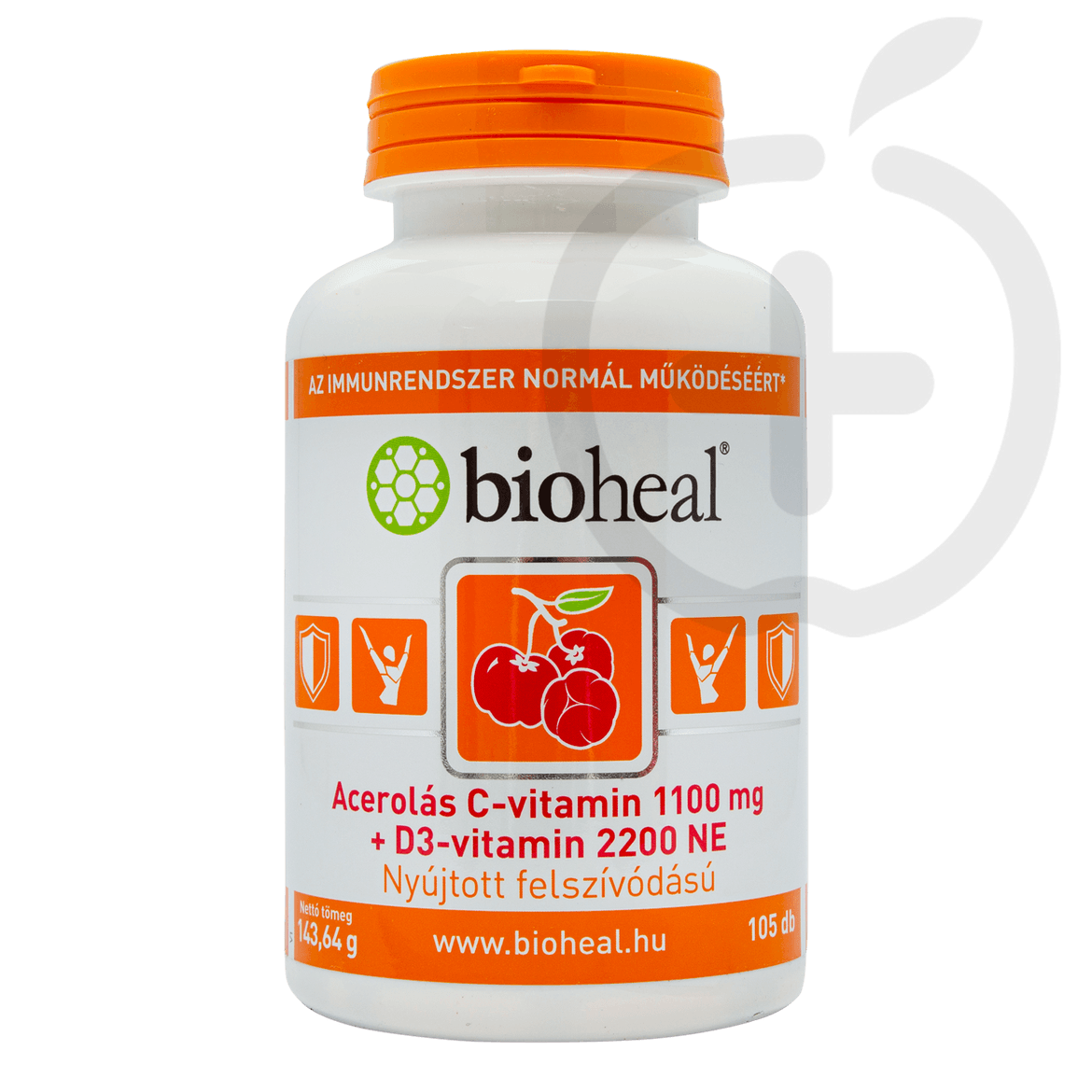 Bioheal Acerolás C-vitamin 1100 mg +D3-vitamin 2200 mg