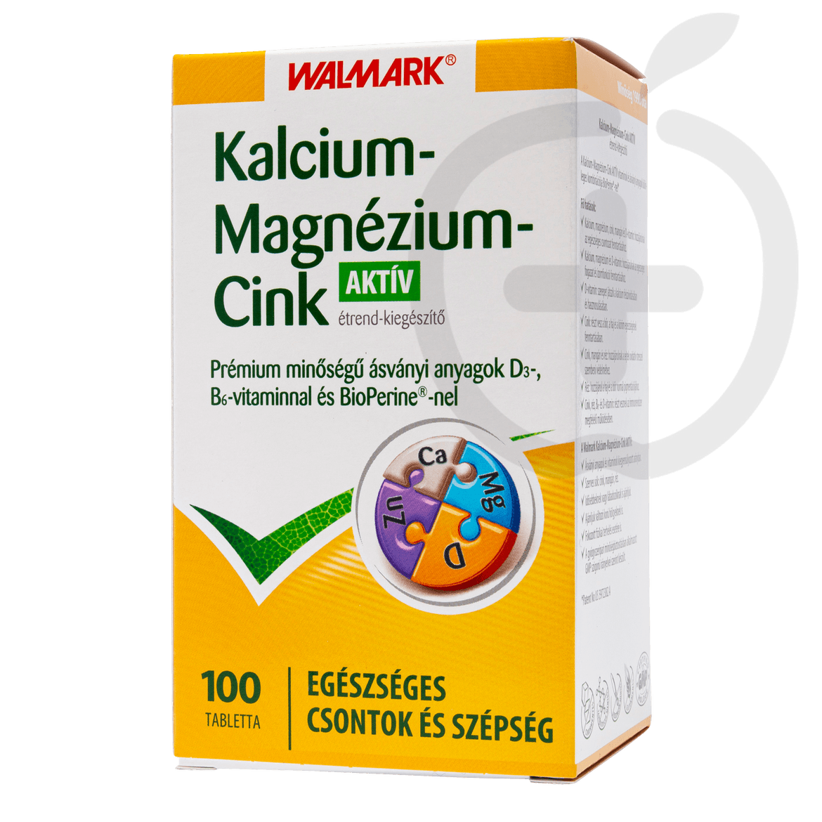 Walmark Kalcium +Magnézium +Cink Aktív tabletta