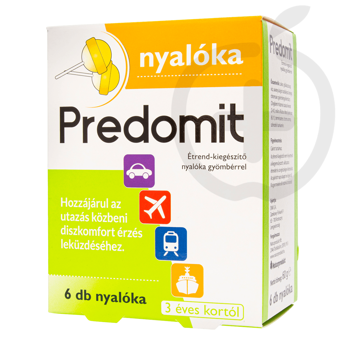 Predomit Kids étrendkiegészítő nyalóka gyömbérrel