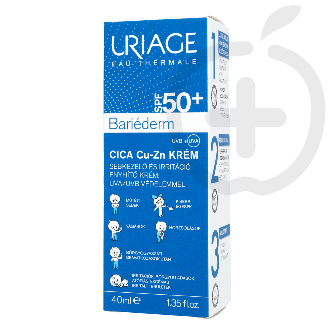 Uriage Bariéderm Cica Cu-Zn krém SPF50+