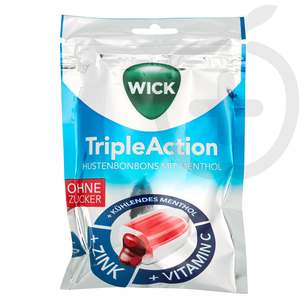 Wick Triple Action cukormentes torokcukorka 72 g