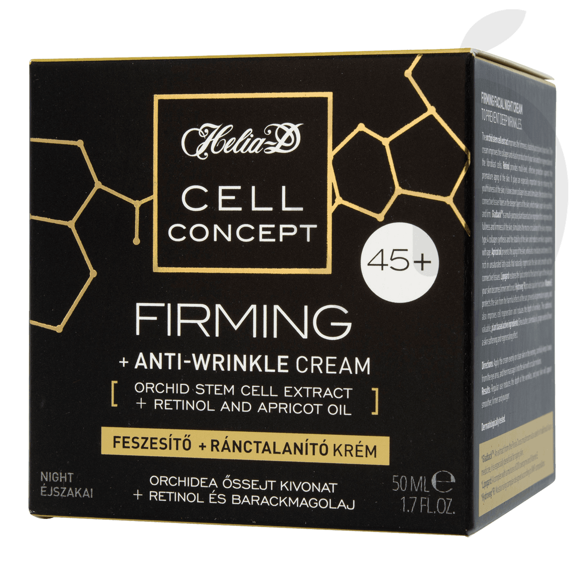 Helia-D Cell Concept feszesítő és ránctalanító éjszakai arckrém 45+ 50 ml