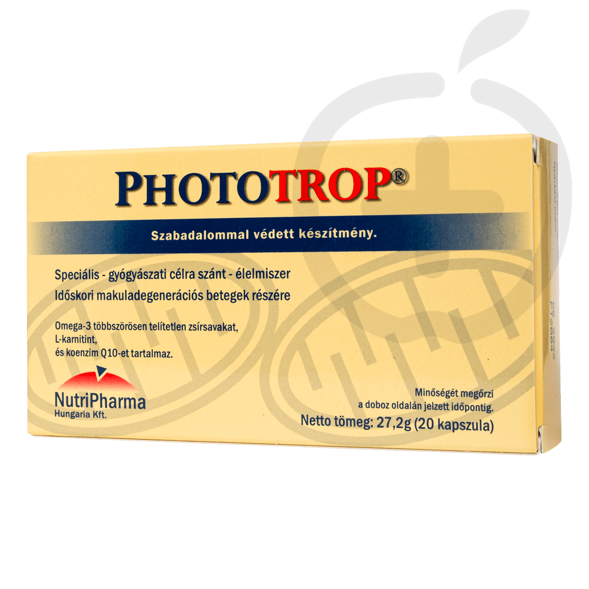 Phototrop lágyzselatin kapszula speciális élelmiszer 20 db