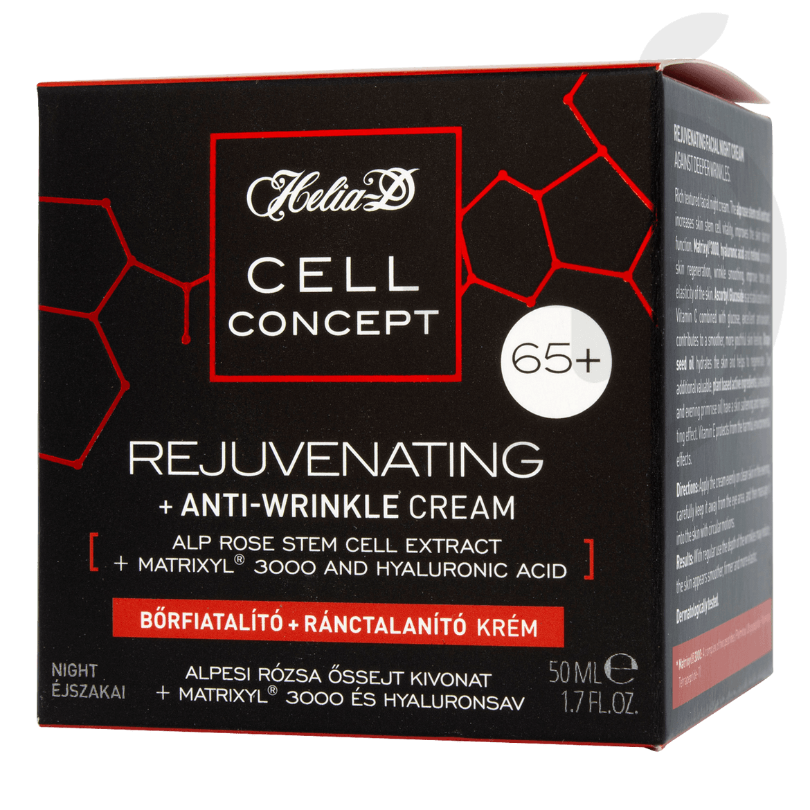 Helia-D Cell concept bőrfiatalító+ ránctalanító éjszakai krém 65+ 50 ml