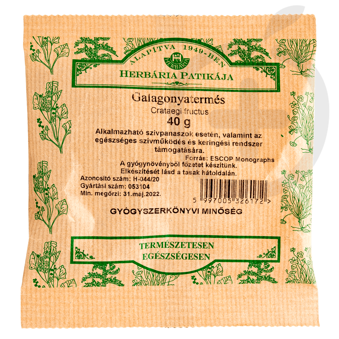 Herbária Galagonyatermés tea