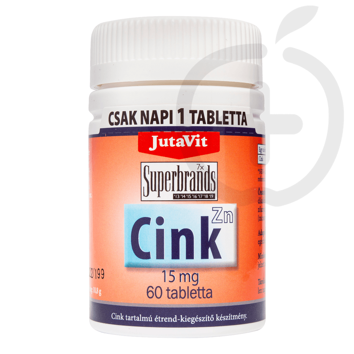Jutavit Cink 15 mcg tabletta
