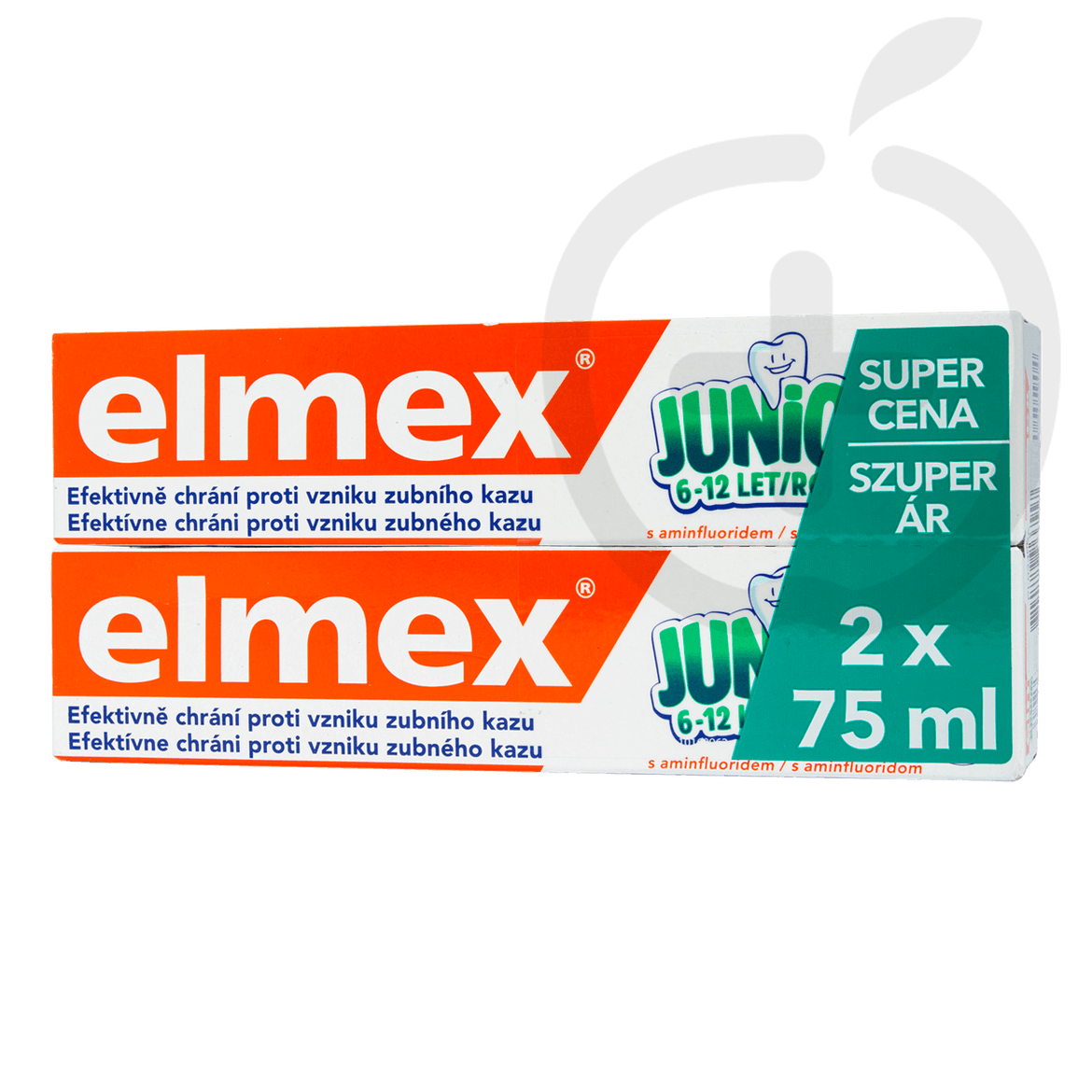 Elmex Junior fogkrém 6-12 év duopack 2 x 75 ml