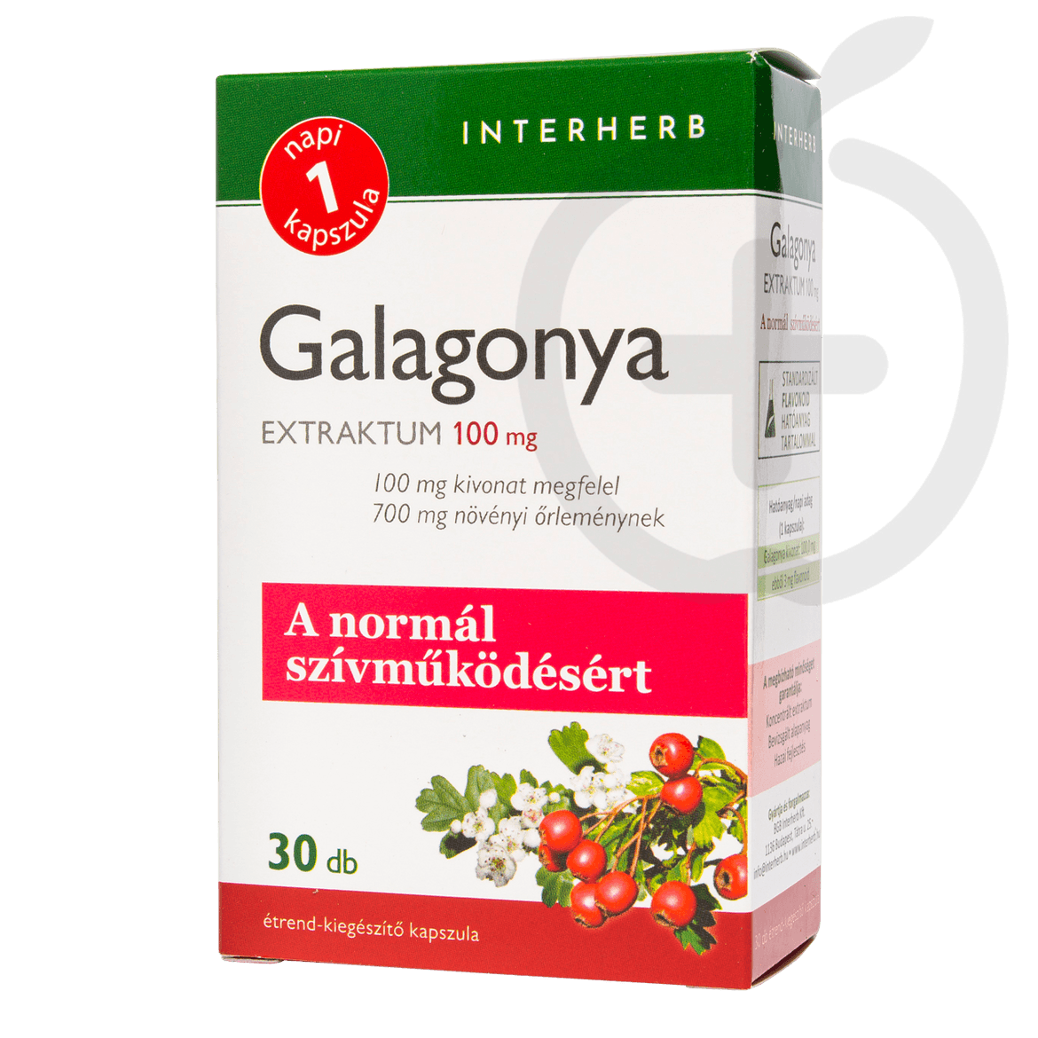 Interherb "Napi 1" Galagonya extraktum kapszula